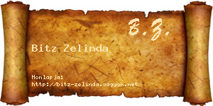 Bitz Zelinda névjegykártya